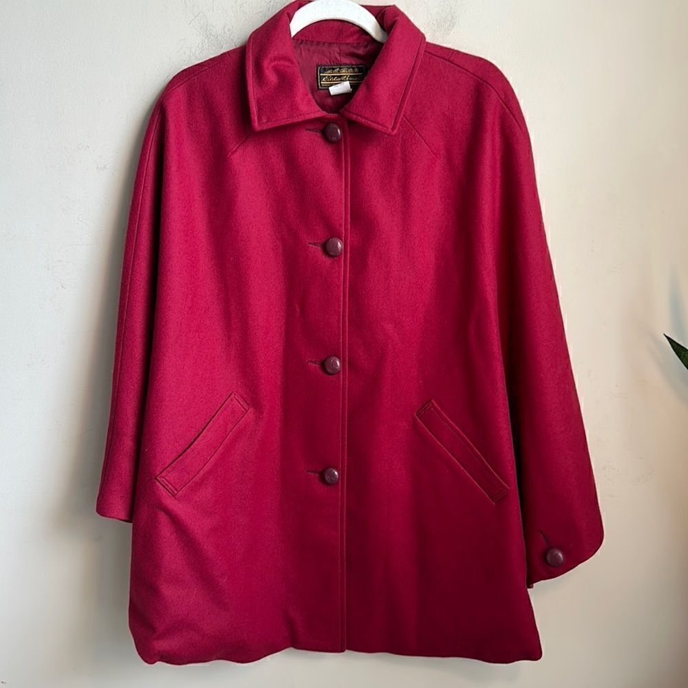 Eddie Bauer & C.C. Filson Co. VTG Virgin Wool Cape M